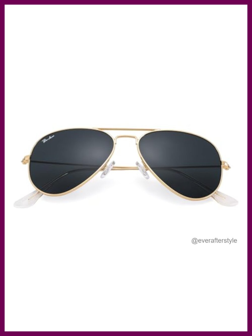 Real Glass Aviator Sunglasses Small 52mm Metal Frame UV400